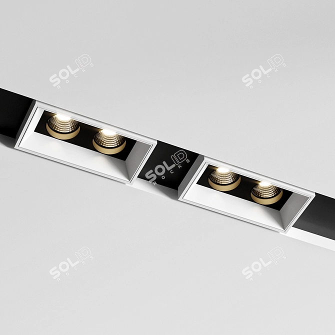 Modern Lighting Set with Polished Design 3D model image 4