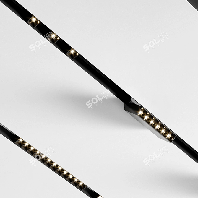 Modern Lighting Set with Polished Design 3D model image 5