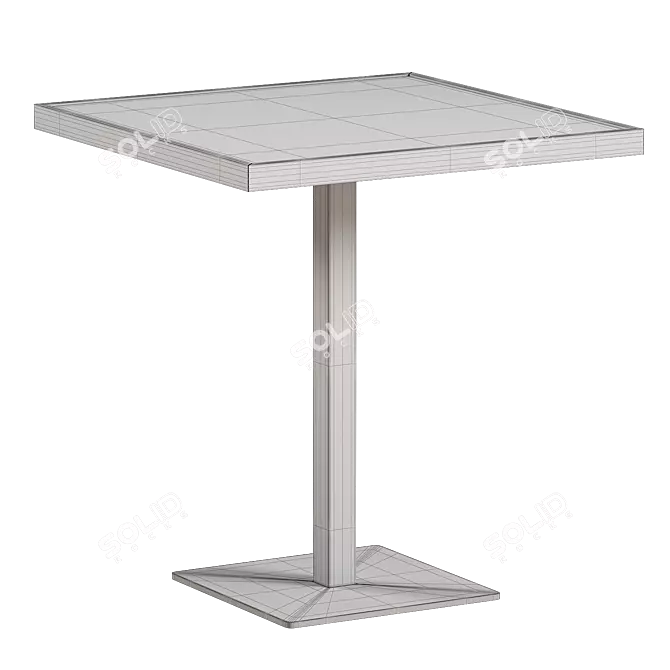 Modern Perry Dining Table Set 3D model image 2