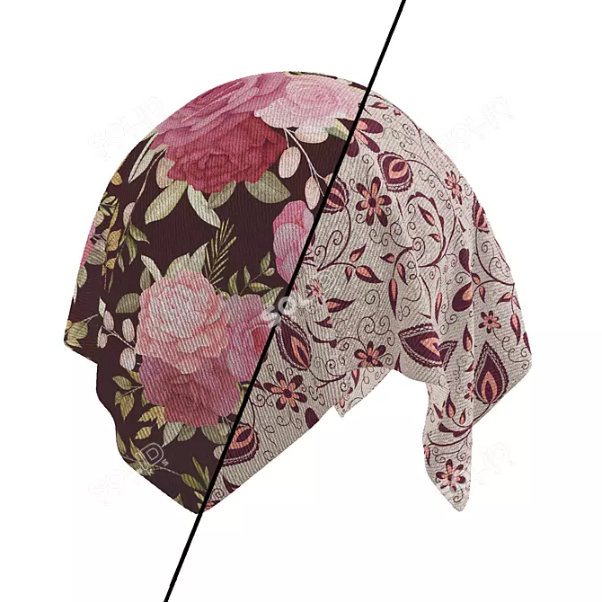 Arabic Fabric Seamless PBR 4k 3D model image 1