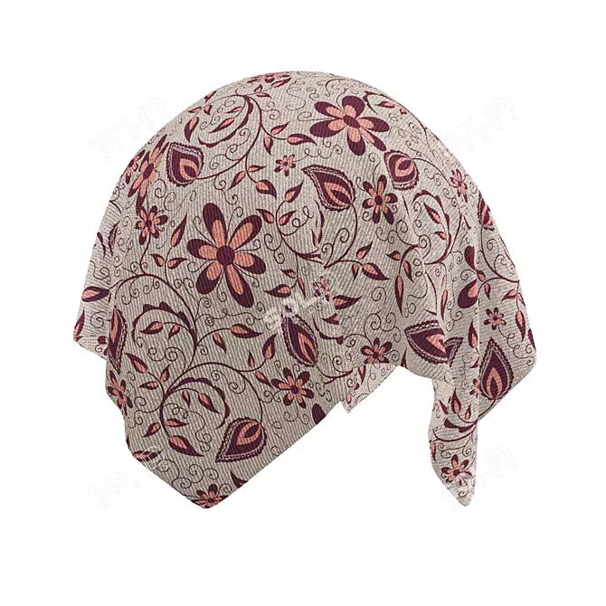 Arabic Fabric Seamless PBR 4k 3D model image 2