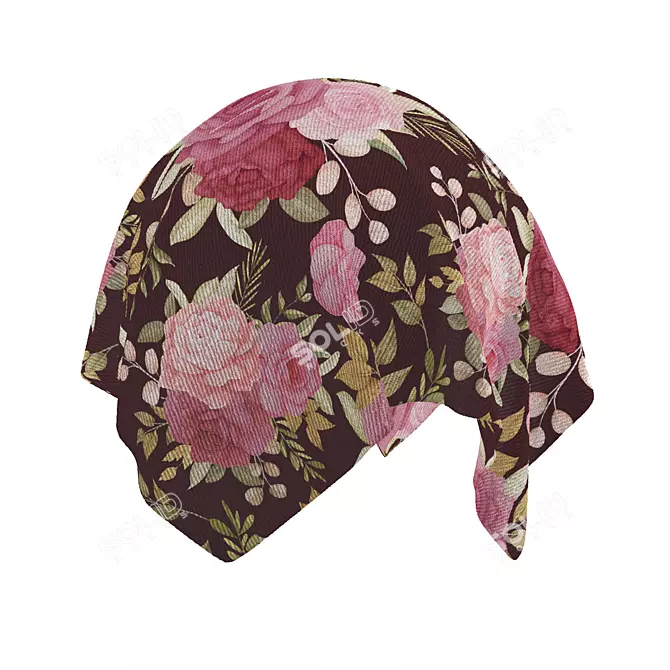 Arabic Fabric Seamless PBR 4k 3D model image 3