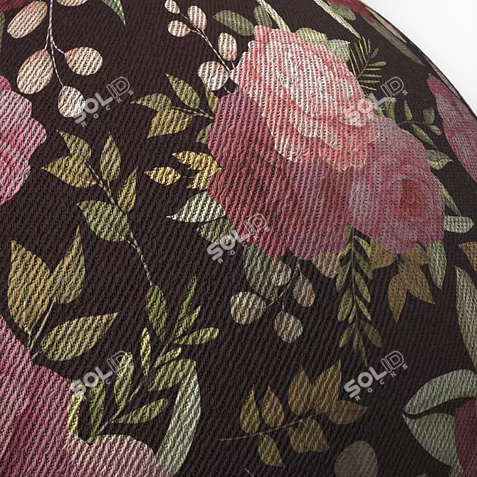 Arabic Fabric Seamless PBR 4k 3D model image 5