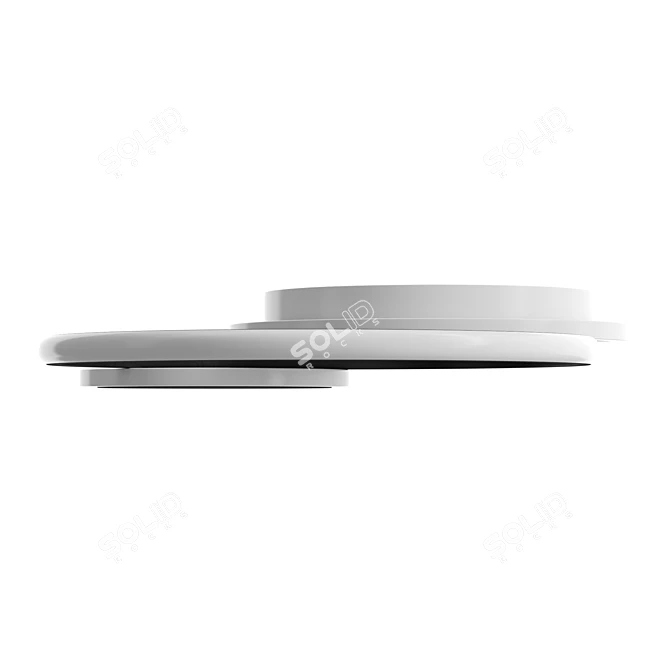 Modern LED Black White Ceiling 3D model image 2