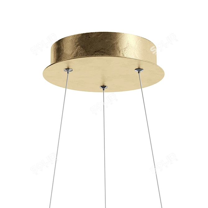 Golden Loop LED Pendant Light 3D model image 4