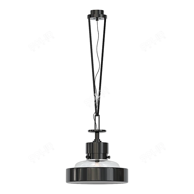 Contemporary Torre Velasca Ceiling Lamp 3D model image 2