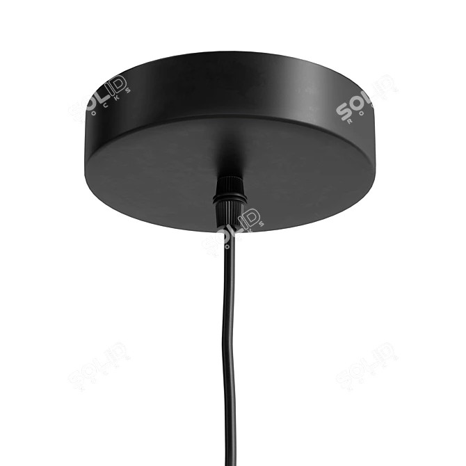 Scandi Boho Pendant Light Fixture 3D model image 4