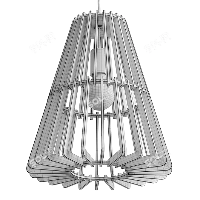Scandi Boho Pendant Light Fixture 3D model image 6