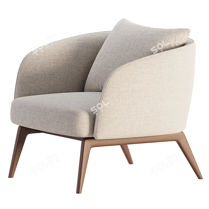 Modern Cosmo Armchair by HC28 3D model image 2