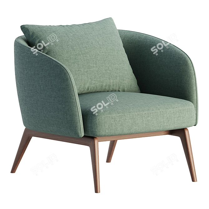 Modern Cosmo Armchair by HC28 3D model image 3