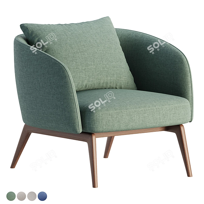 Modern Cosmo Armchair by HC28 3D model image 9