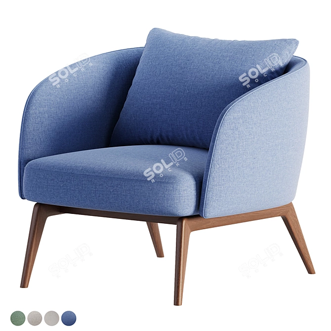 Modern Cosmo Armchair by HC28 3D model image 10