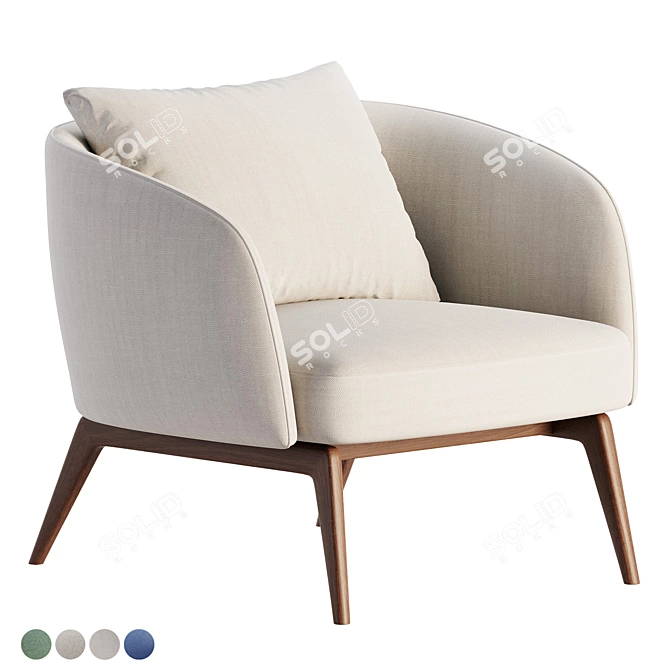 Modern Cosmo Armchair by HC28 3D model image 11