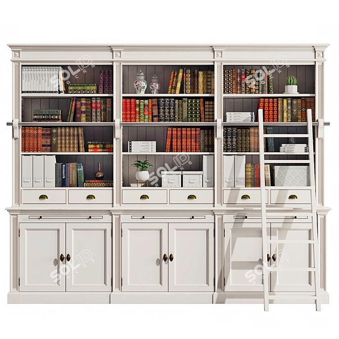 Deco Meuble Bookshelves Collection 3D model image 1