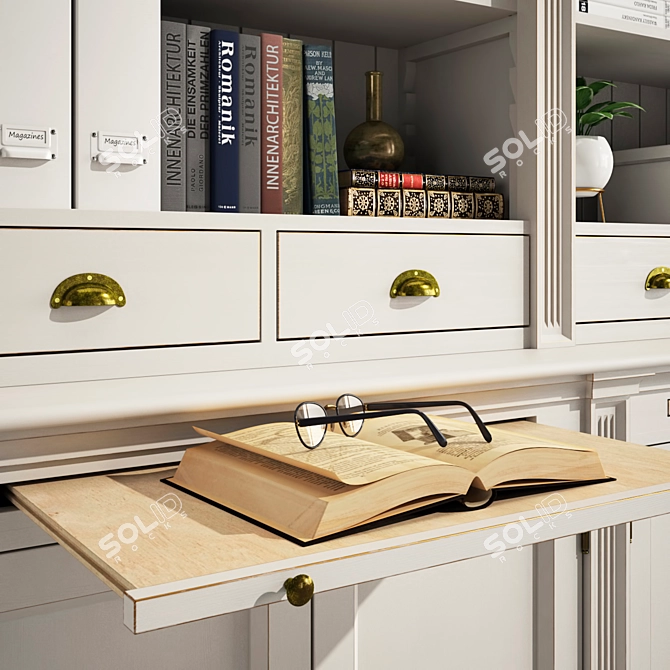 Deco Meuble Bookshelves Collection 3D model image 3