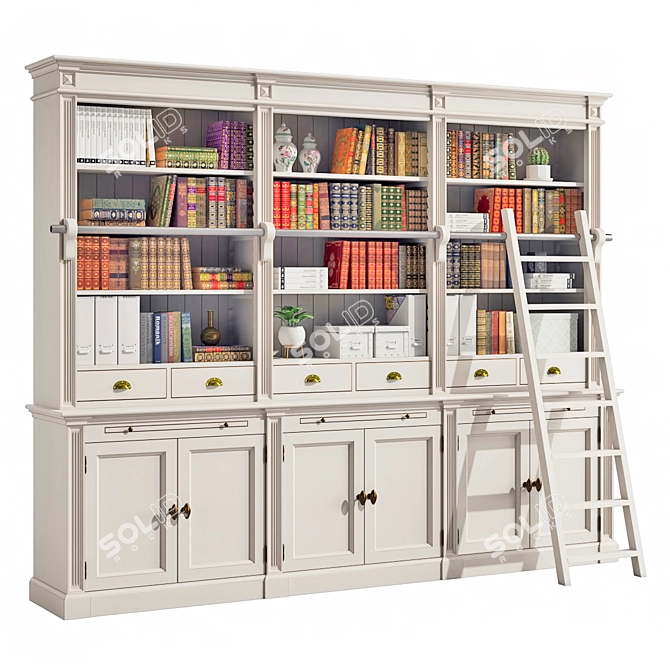 Deco Meuble Bookshelves Collection 3D model image 8