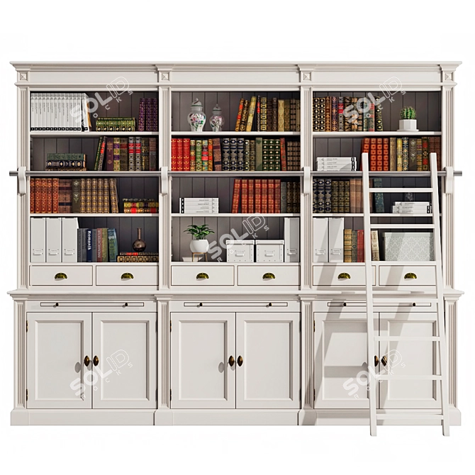 Deco Meuble Bookshelves Collection 3D model image 22