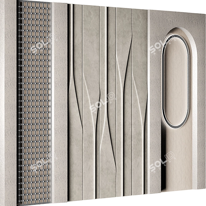 Modern Decorative Wall Art Print 3D model image 2