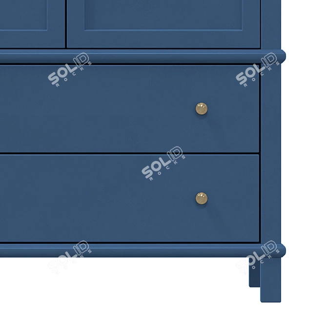 Jules Verne Double Door Wardrobe 3D model image 5