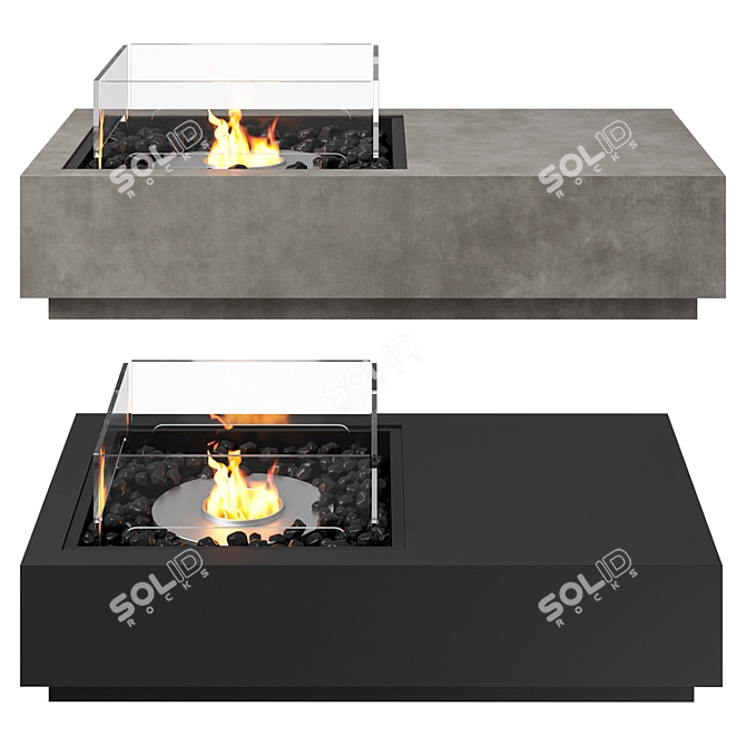 EcoSmart Manhattan Fire Pit Table 3D model image 3