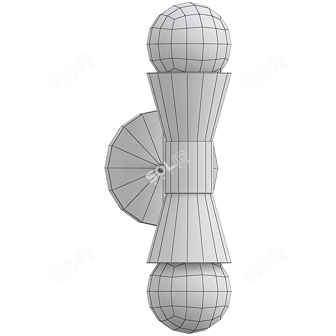 Sleek Cedar & Moss Light 3D model image 2