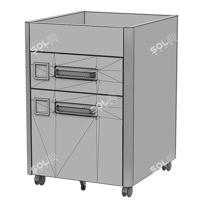 Modern IKEA IDÅSEN Desk Organizer 3D model image 4