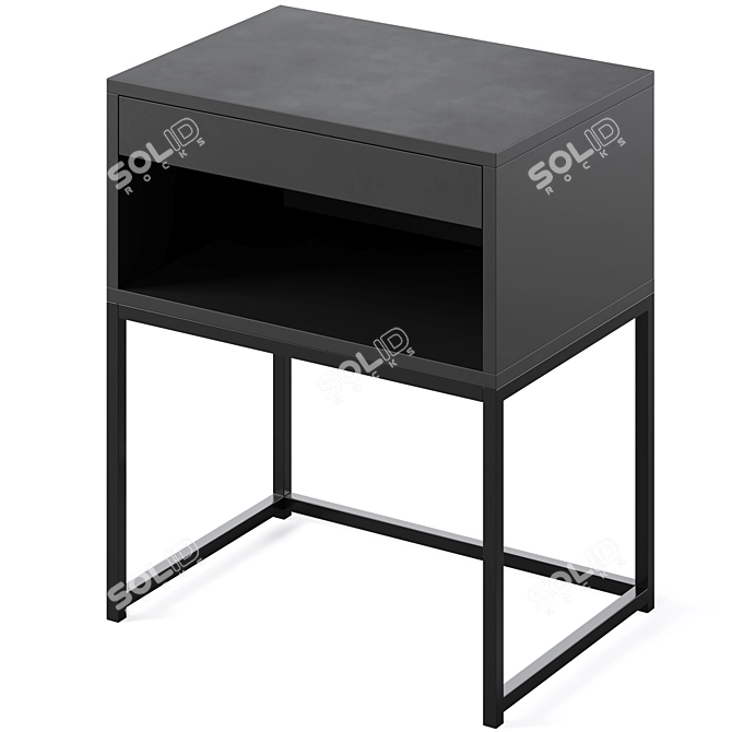 Modern Nightstand Cholet by Actona 3D model image 4