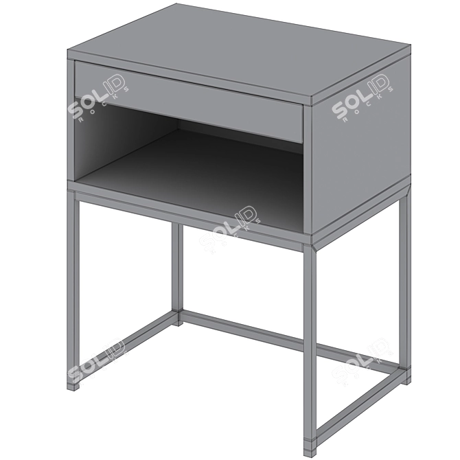 Modern Nightstand Cholet by Actona 3D model image 5