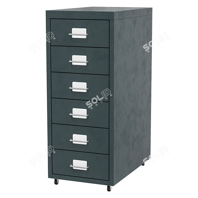 IKEA Helmer Storage Cabinet Furniture 3D model image 4
