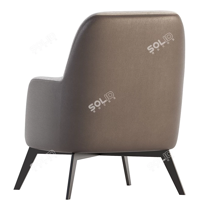 Modern Flexform GUSCIO Armchair 3D model image 3
