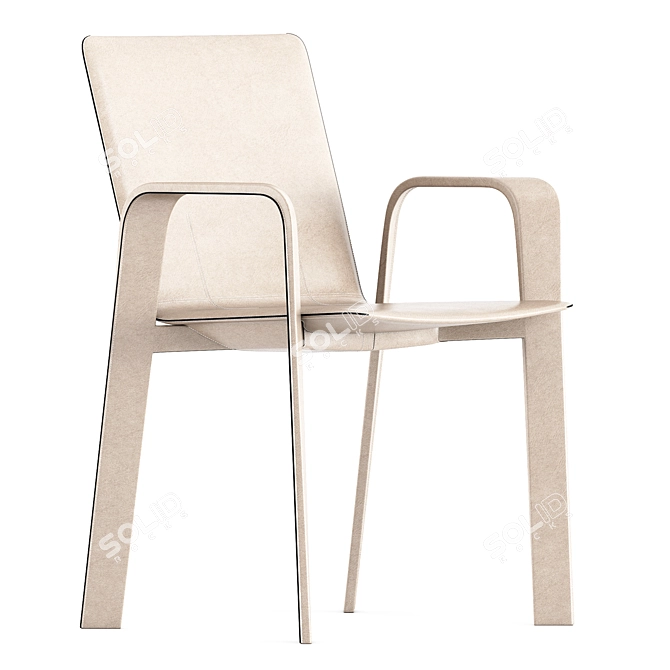 Luxury Hermes Chaise Sellier Chair 3D model image 2