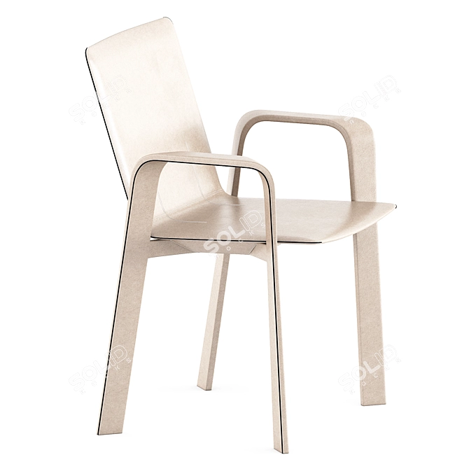 Luxury Hermes Chaise Sellier Chair 3D model image 4