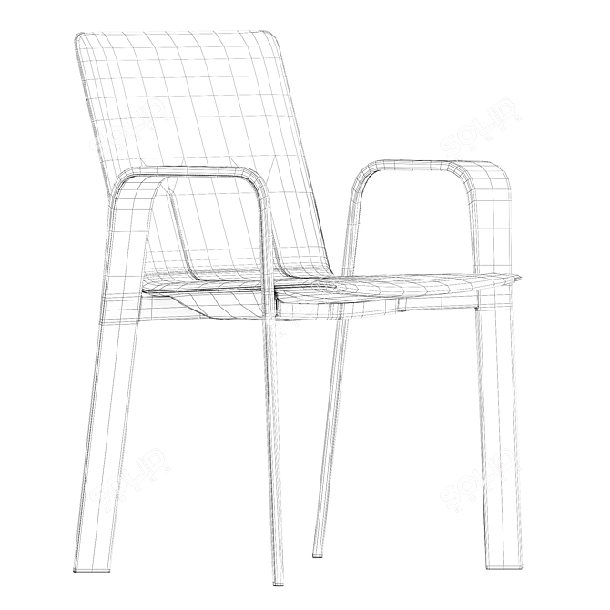 Luxury Hermes Chaise Sellier Chair 3D model image 5