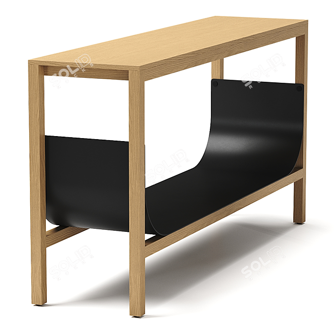 Minimalist Tub Bench in 2 Colors 3D model image 3