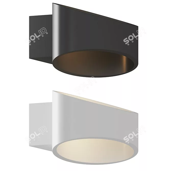 Elegant Trame Sconce Pair 3D model image 3