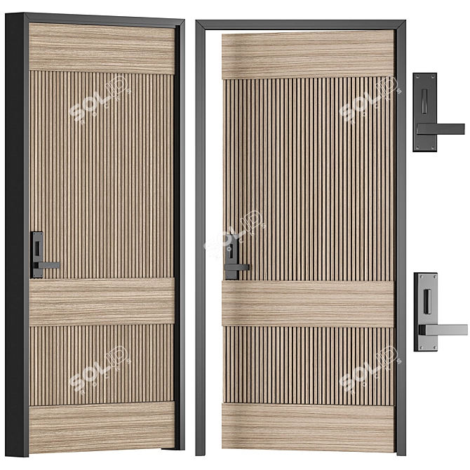 Modern Interior Door Collection 05 3D model image 4