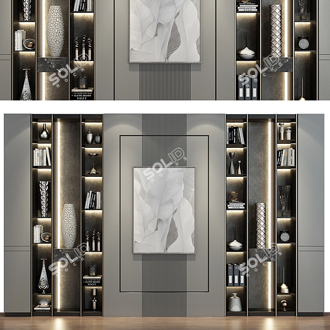 Custom Wardrobe Furniture Set Compositonn 3D model image 1