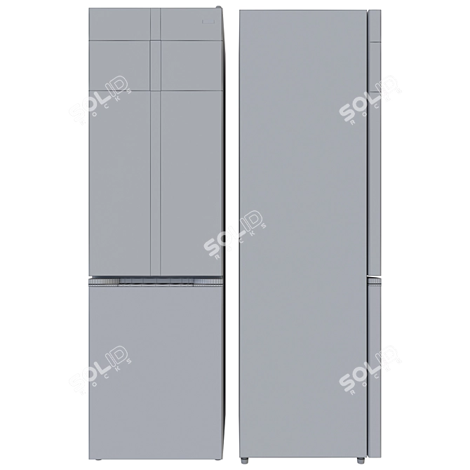 DEXP Silver Fridge RF-CN350DMG/S 3D model image 3