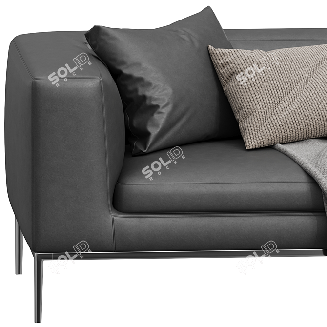 Modern Elegance Italian Sofa 3D model image 2