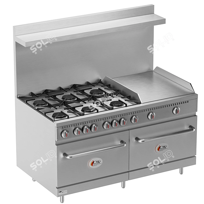 Restaurant Kitchen Equipment Bundle 3D model image 2