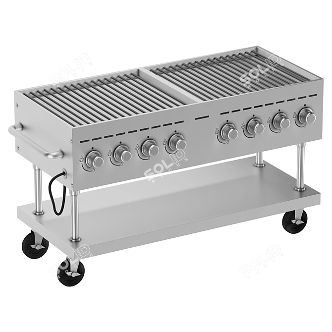 Restaurant Kitchen Equipment Bundle 3D model image 3