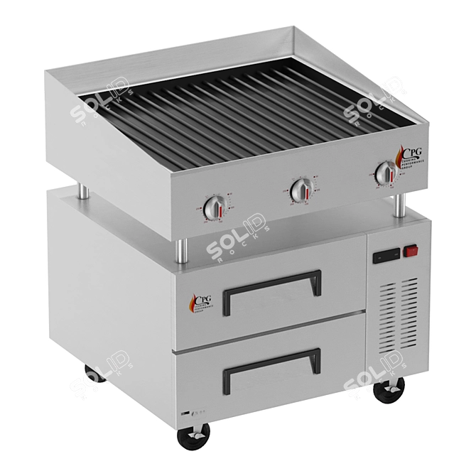 Restaurant Kitchen Equipment Bundle 3D model image 4