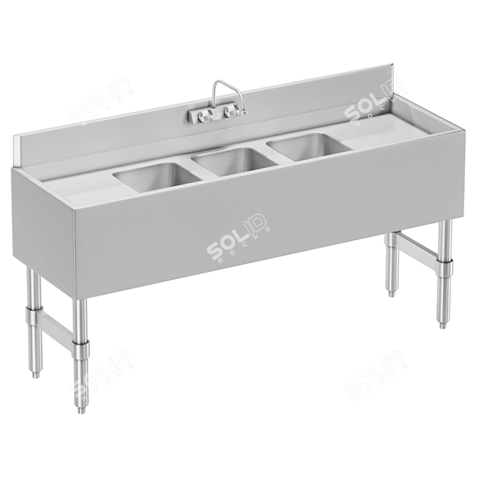 Restaurant Kitchen Equipment Bundle 3D model image 5