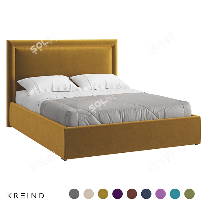 Vary Bed K02 Multicolor Collection 3D model image 1