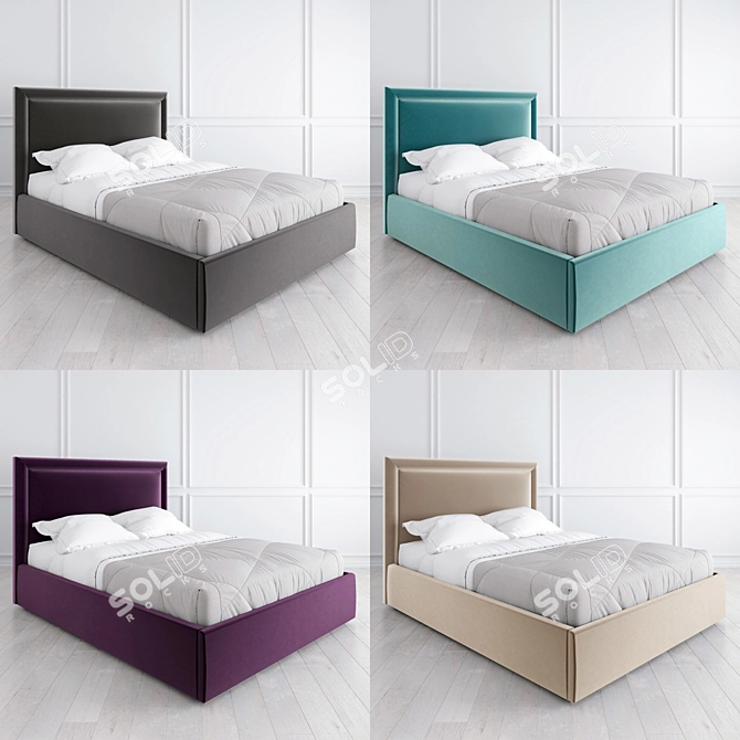 Vary Bed K02 Multicolor Collection 3D model image 4