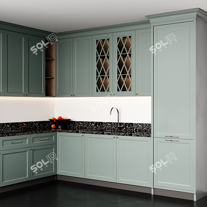 Modular Kitchen - Millimeters 3D model image 2