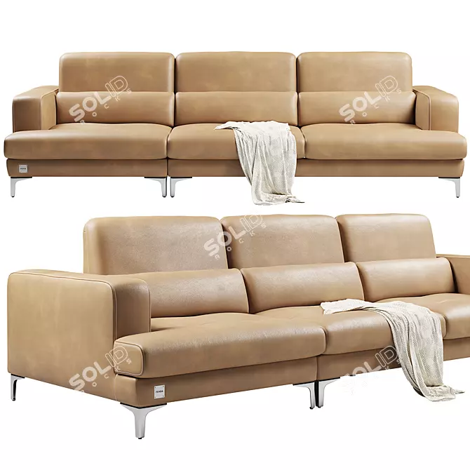 Modern Comfort: FENDA Egg Sofa 3D model image 2