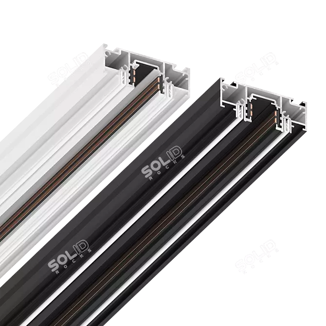 SLIM Track 01 Low-profile Lighting 3D model image 1