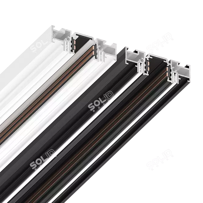 SLIM Track 01 Low-profile Lighting 3D model image 3