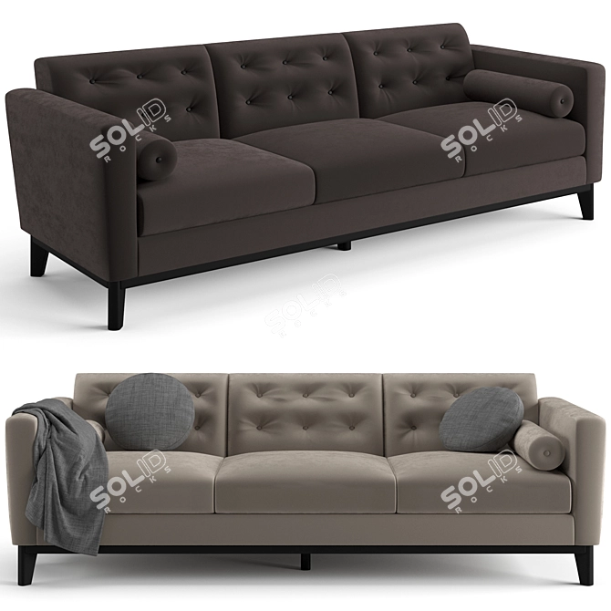 Eichholtz Flux Sofa: Modern Design 3D model image 1